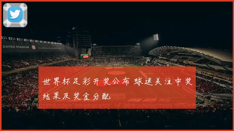 世界杯足彩开奖公布 球迷关注中奖结果及奖金分配